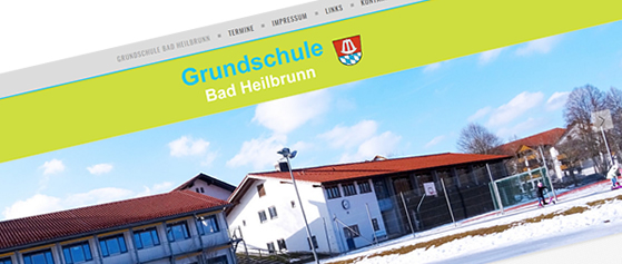 Die Website der Volksschule Bad Heilbrunn